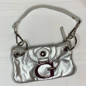 Silver Guess clutch